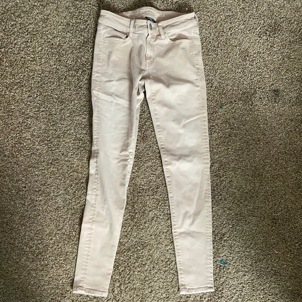 American Eagle Light Pink Skinny Jeans